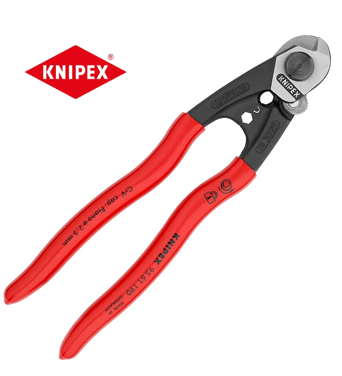 Клещи за рязане на стоманени въжета и кабели KNIPEX