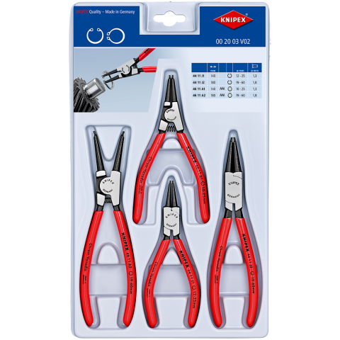 К-т зегер клещи 4части KNIPEX