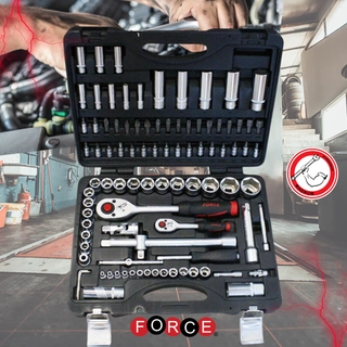 Гедоре 1/2-1/4 с 6-стенни вложки 108 части FORCE