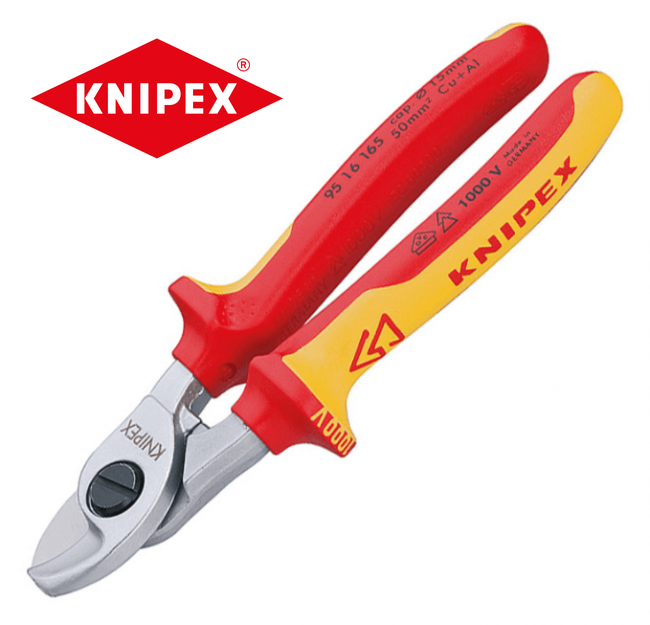 Клещи резачки за кабел 165mm изолирани KNIPEX