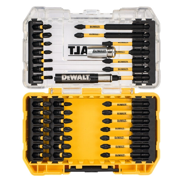 Комплект ударни накрайници, битове и магнитен адаптор DeWalt DT70731T, 37 части