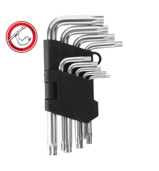Имбуси геобразни къси TORX от T10 до T50 9части