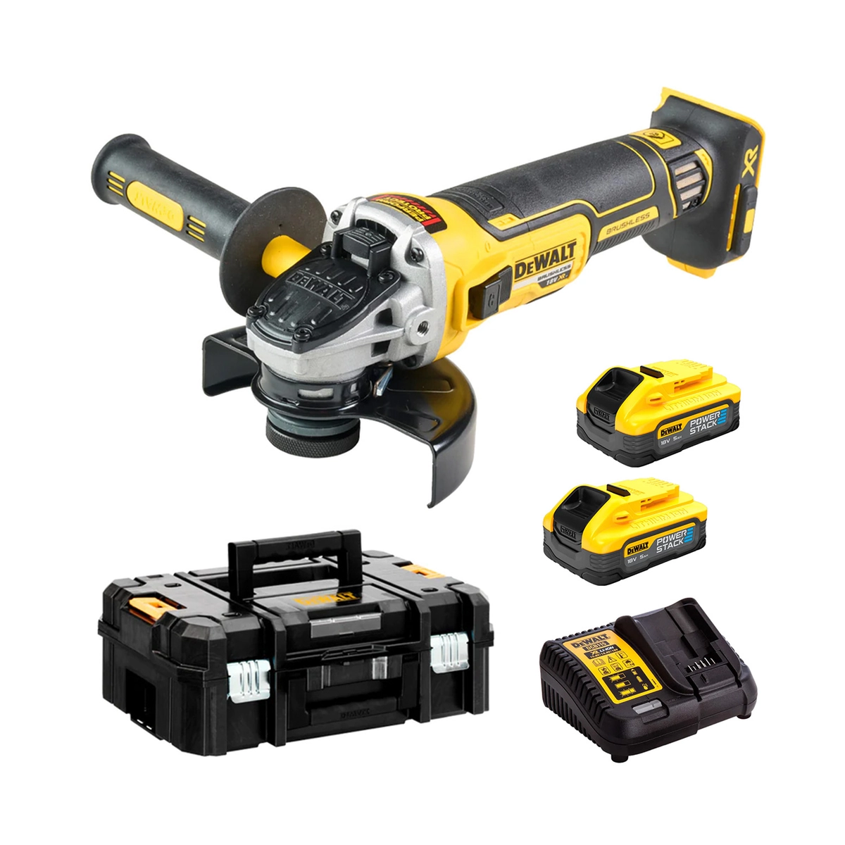 Акумулаторен ъглошлайф DeWALT DCG405H2T , 18V, 125 mm, 9000 min