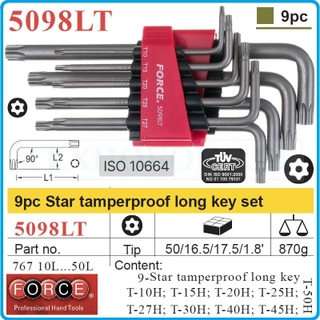 Имбуси геобразни TORX с отвор от T10 до T50 9части