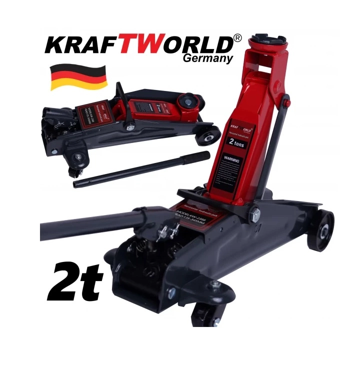 Немски нископрофилен крик Kraft GERMANY 2 тона тип крокодил