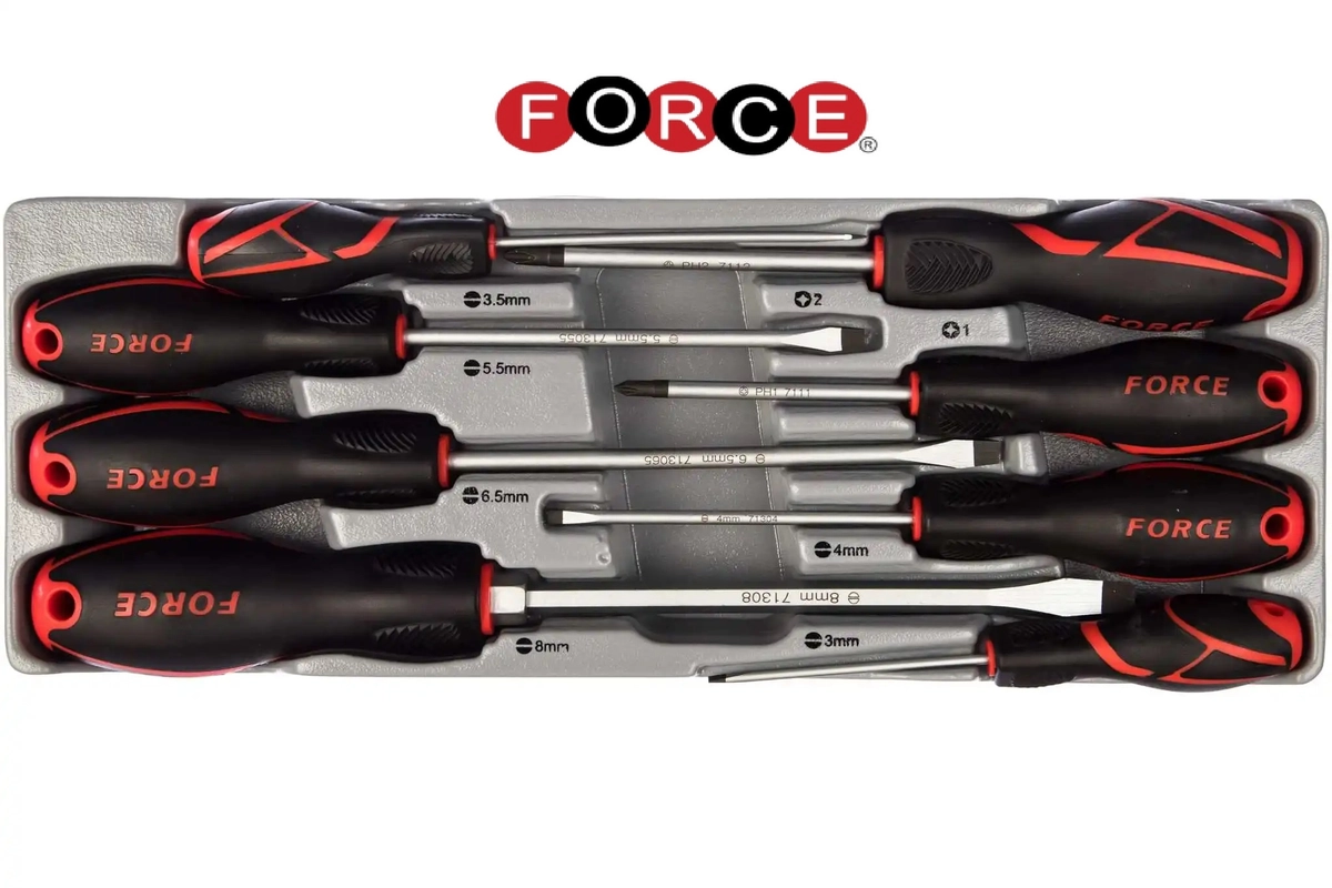 К-т отвертки 8части FORCE
