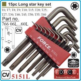 Имбуси геобразни TORX от T6 до T60 15части