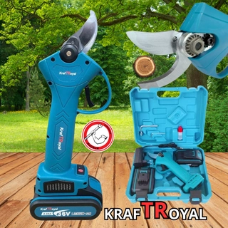 Акумулаторна лозарска ножица – безчеткова KRAFT ROYAL / 36V, 8Ah / с 2 батерии