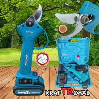 Акумулаторна лозарска ножица – безчеткова KRAFT ROYAL / 36V, 8Ah / с 2 батерии