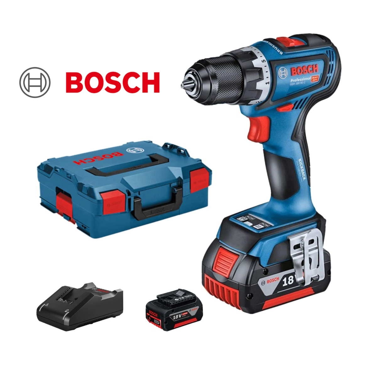 Акумулаторен винтоверт BOSCH GSR 18V-90 C, 18 V, 64 Nm