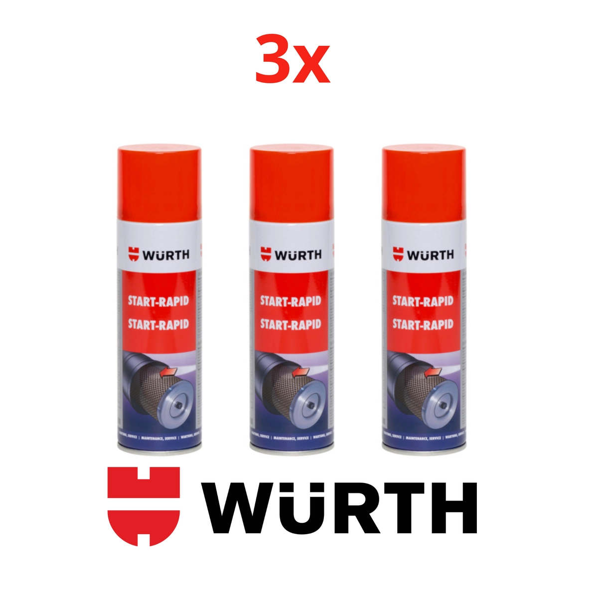 Старт-рапид-300ml WURTH Спрей за стартиране на двигател