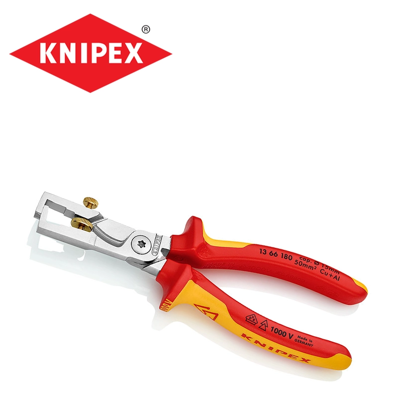 Клещи за оголване на кабели изолирани 180mm KNIPEX