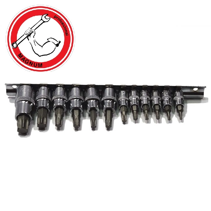 К-т вложки TORX 1/4, 3/8, 1/2 12 части