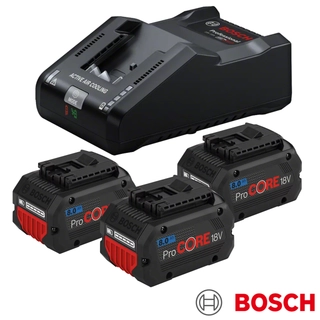 Комплект батерии BOSCH ProCORE 18V, 8Ah и зарядно устройство BOSCH GAL18V-160