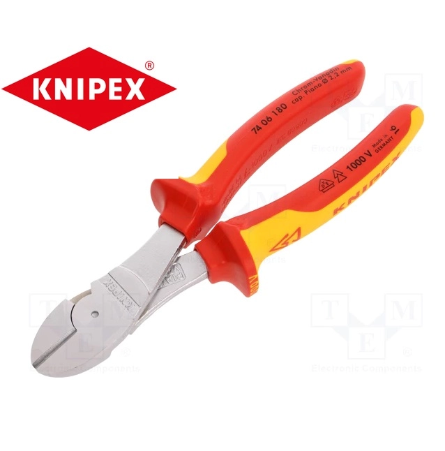 Клещи резачки изолирани 180mm KNIPEX