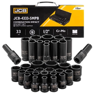 Комплект ударни вложки 33части 1/2" JCB , 4333-5MPB