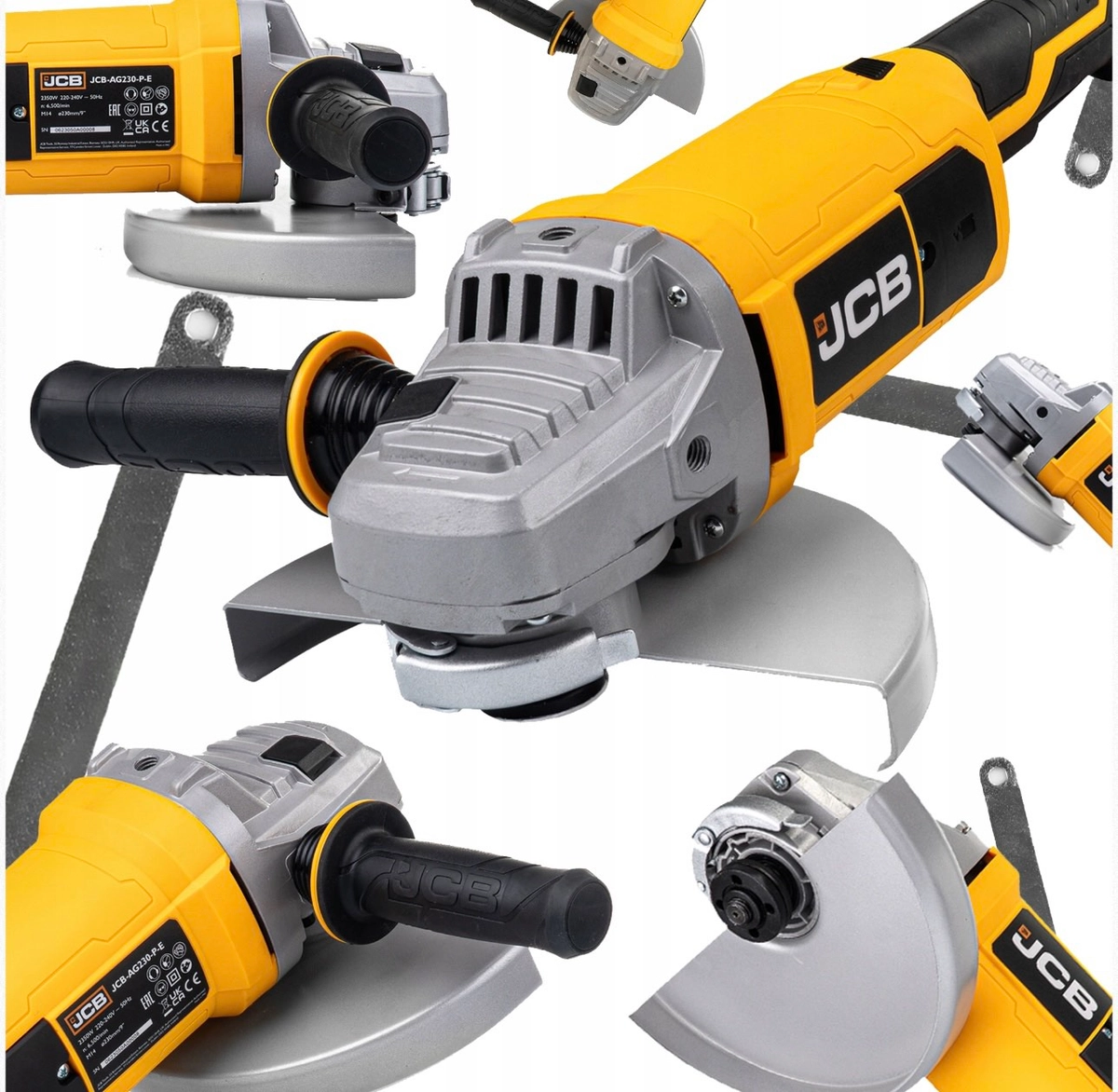Електрически ъглошлайф JCB -AG125H-E , 900 W, 125 мм