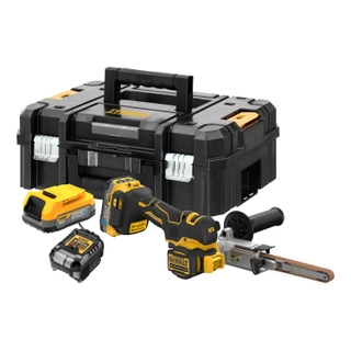 Акумулаторен лентов шлайф DeWALT DCM200E2T, 18V, 457 x 13 mm
