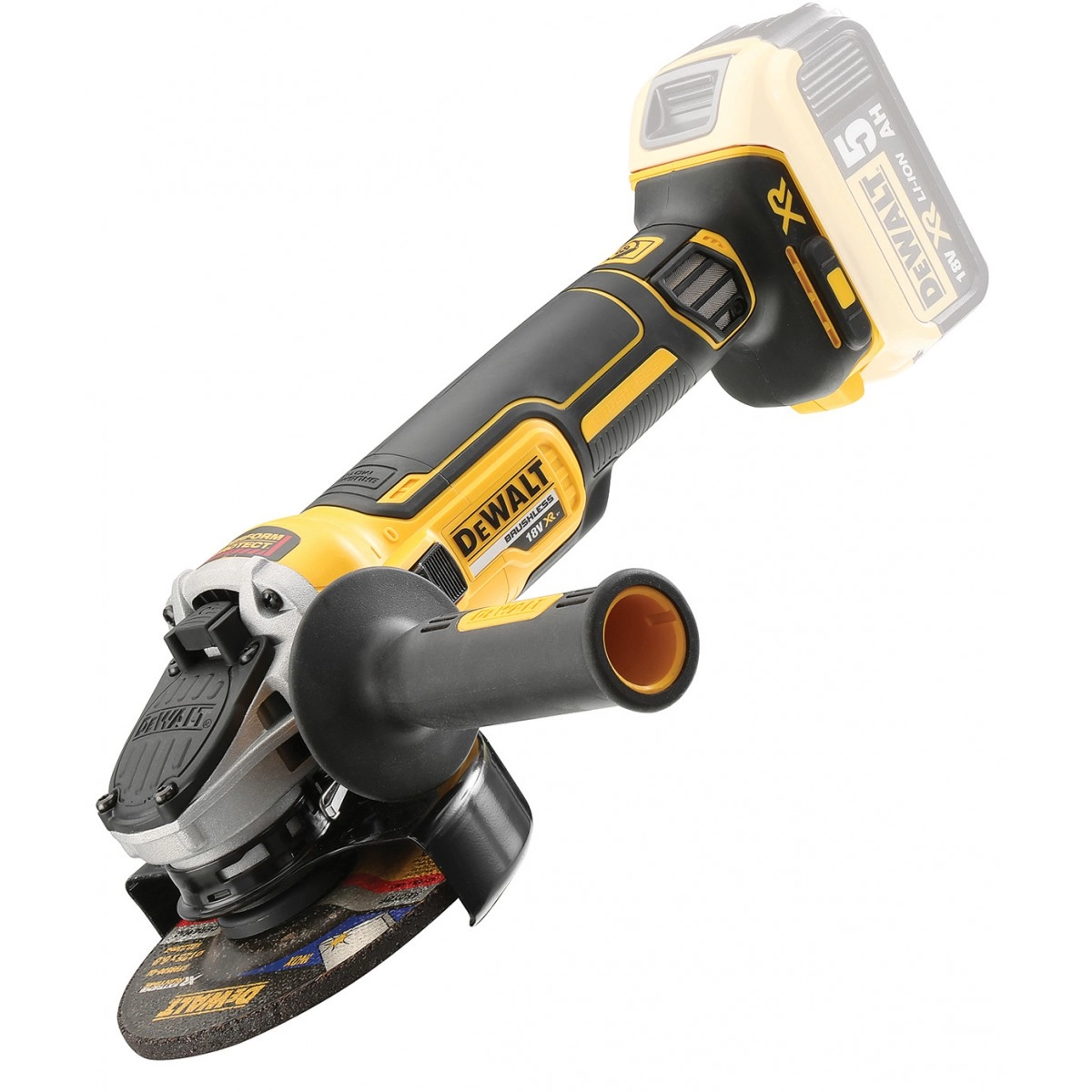 Акумулаторен ъглошлайф DeWALT DCG405NT , 18V, Ø 125, 9000 min¹